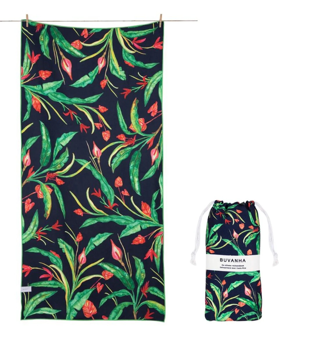 Buvanha Costa Rica reishanddoek - microvezel handdoek