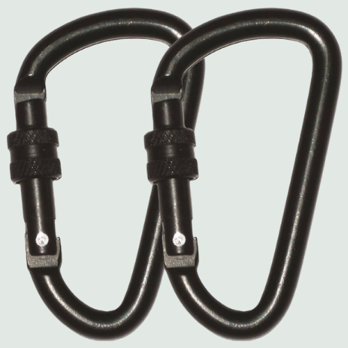 Highlander Basilisk - karabijnhaken - 8mm - schroef - set van 2