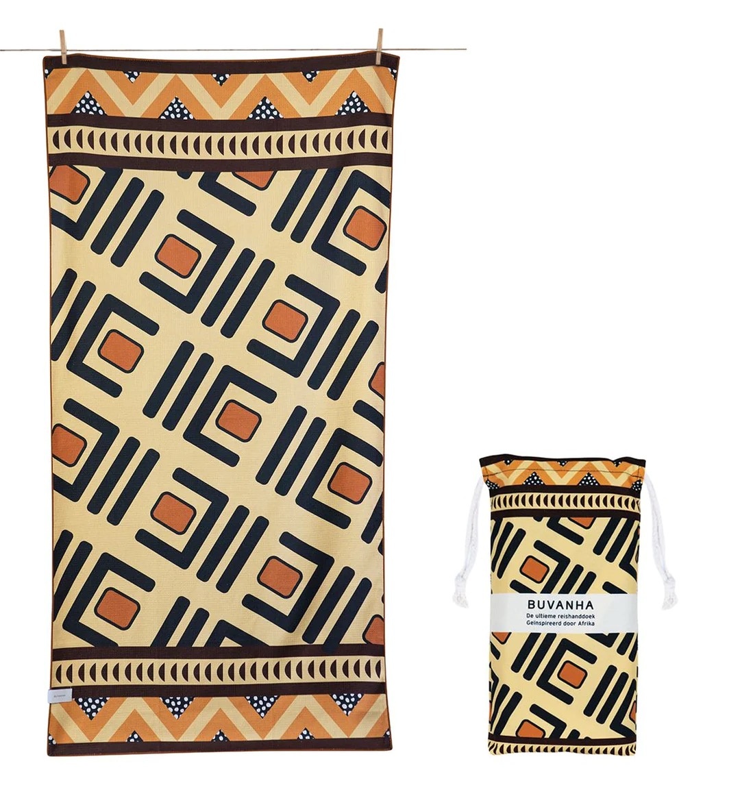 Buvanha Afrika reishanddoek - microvezel handdoek