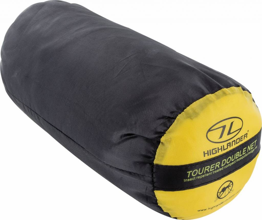 Highlander Tourer - 2 persoons reisklamboe - geïmpregneerd muskietennet - wit