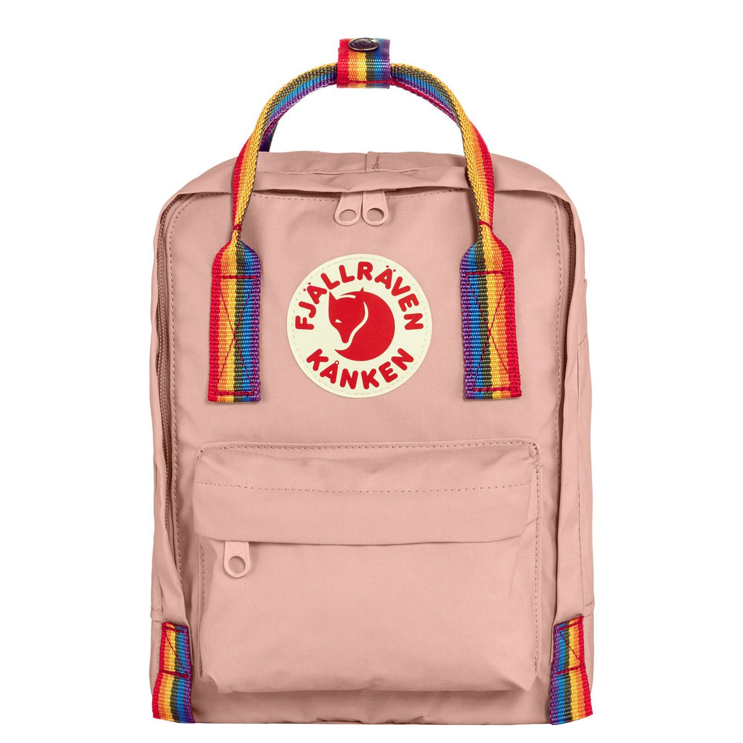 Fjallraven Kanken Rainbow Mini chalk rose-rainbow rugzak
