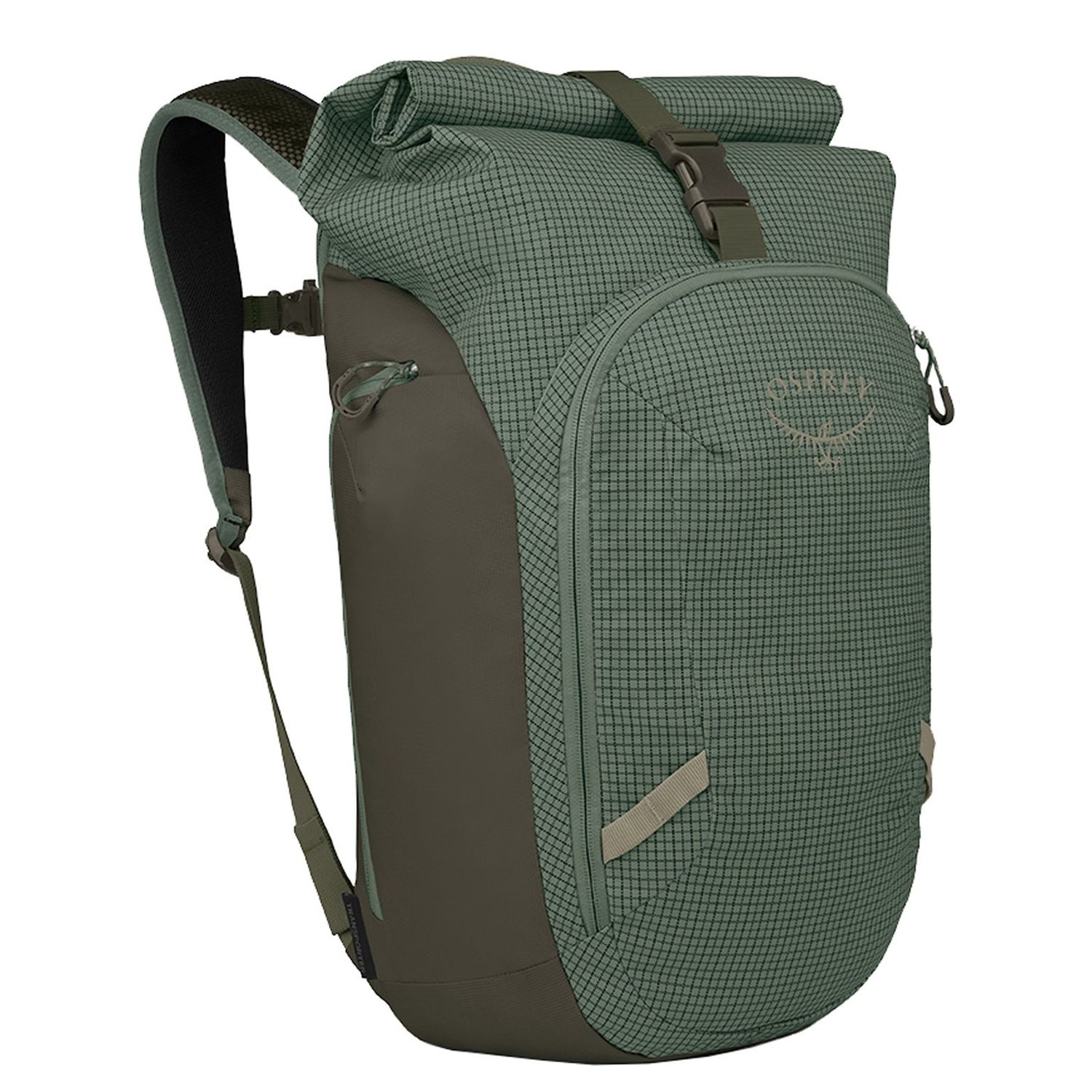 Osprey Transporter Roll Top Pack pine leaf-earl grey rugzak