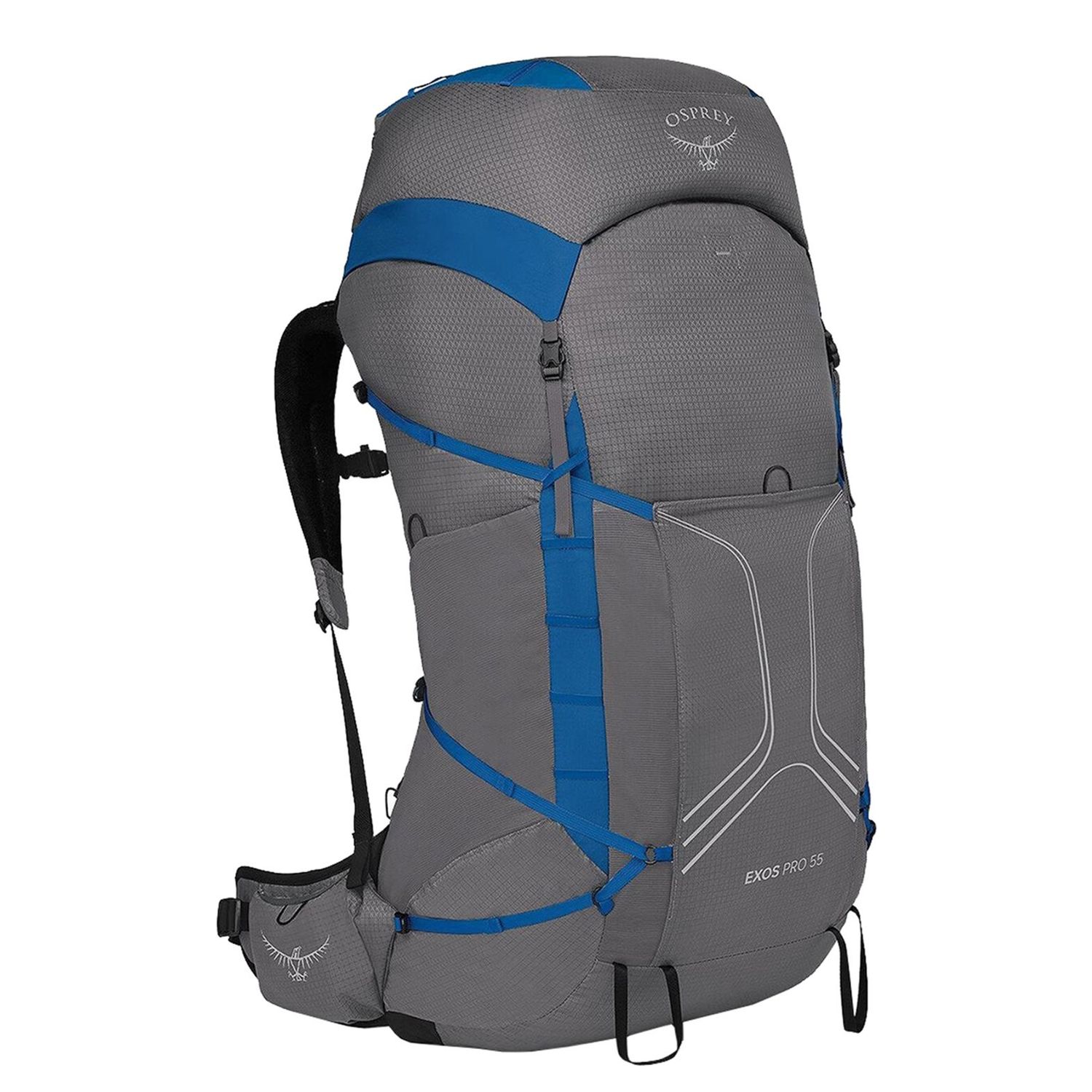 Osprey Exos Pro 55 S-M dale grey-agam blue backpack