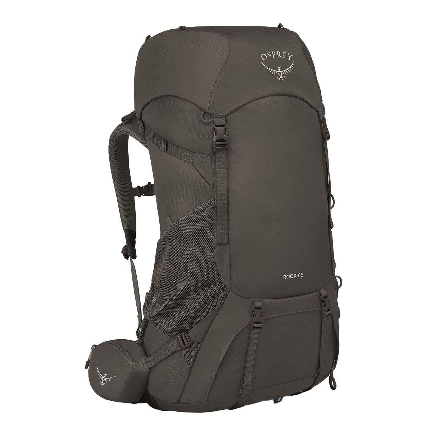 Osprey Rook 65 dark charcoal/silver lining backpack