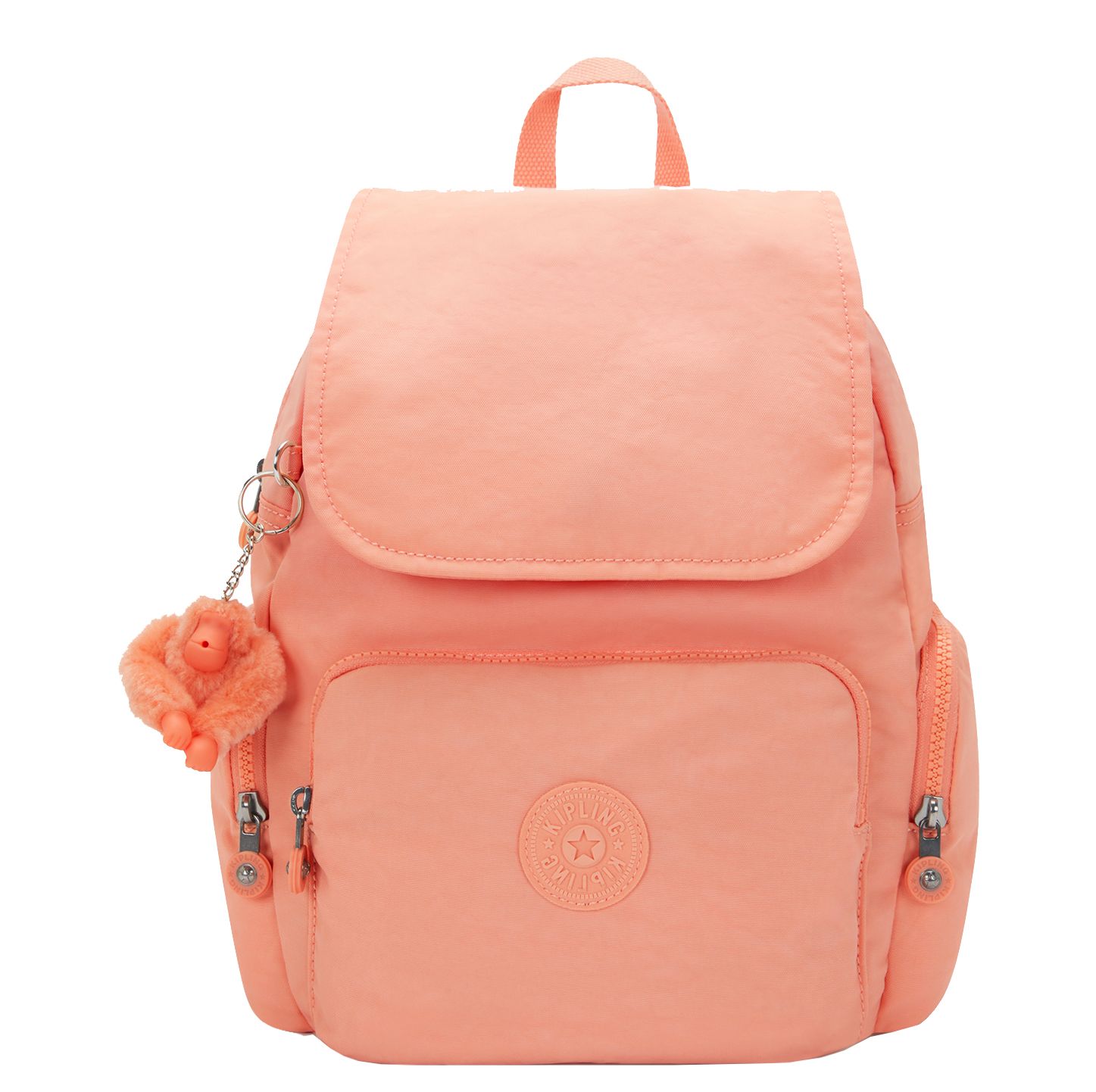 Kipling City Zip S pinky orange rugzak