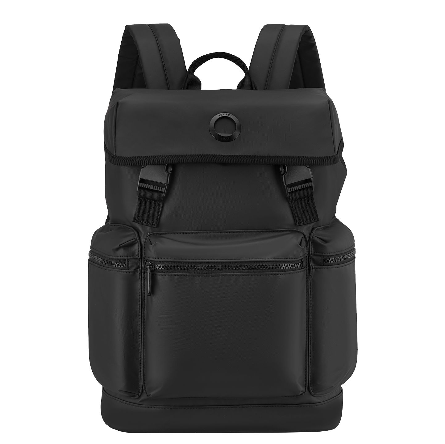 Delsey Element 2.0 Dagrugzak - met klepsluiting - zwart