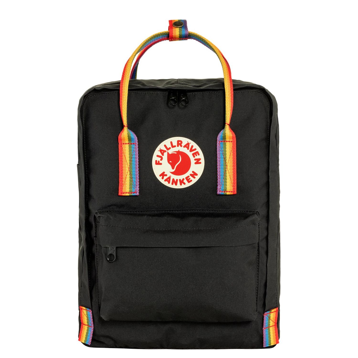 Fjallraven Kanken Rainbow black-rainbow pattern rugzak
