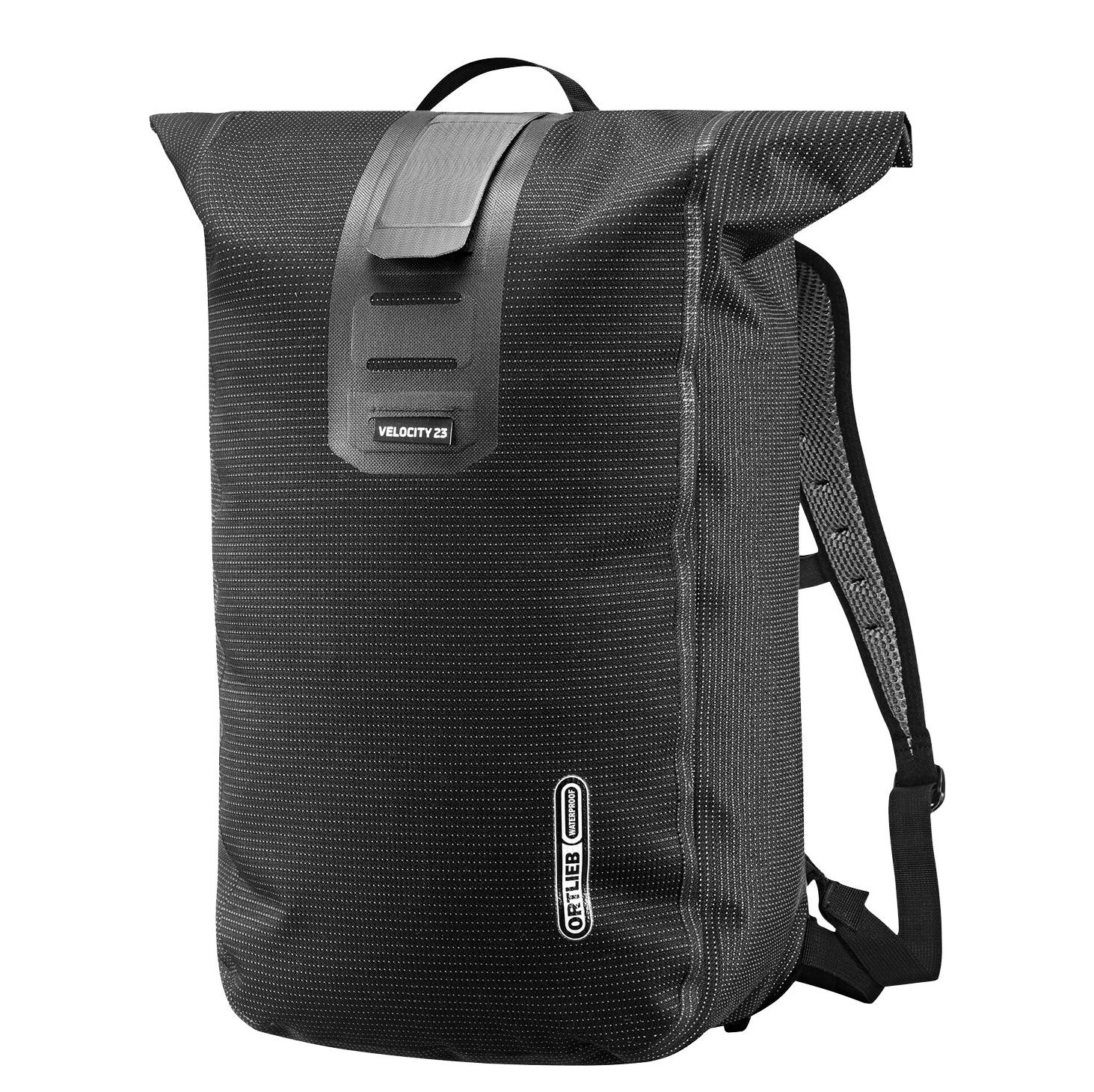 Ortlieb Velocity High Visibility 23 L black-reflective rugzak